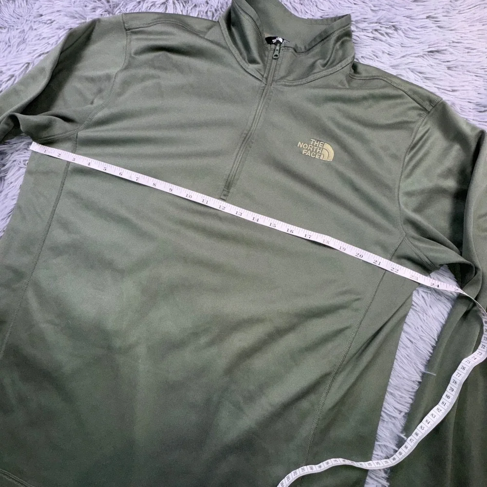 The North Face Men's XL Versitas 1/4-Zip Pullover Utility Green Performance Tech